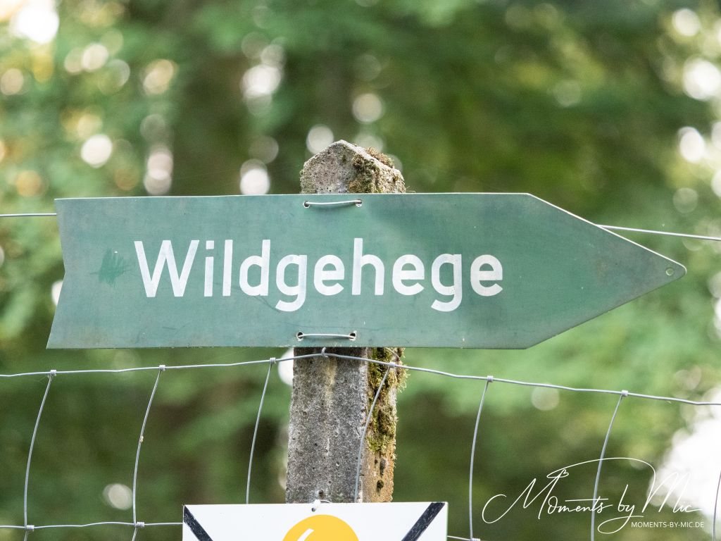 Wegweiser zum Wildgehege